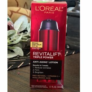 L’Oreal Revitalift Triple Power Face Lotion SPF 30 Anti-Aging Moisturizer 1.7oz